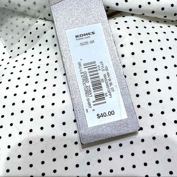 PLUS SIZE Oversized White Buttoned Down Shirt OX Woman - Picture 8 of 10